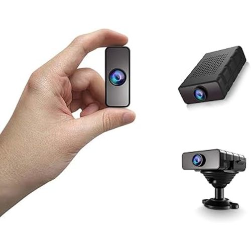 Security Camera, Nanny Cam Hidden Camera for Home | Smart Indoor Security Camera with Free Cloud & SD Storage, WiFi or No WiFi Cam for Baby/Pet/Nanny Monitoring, Portable Design