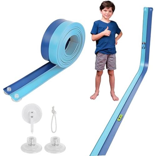 Flexible Race Car Track 15 Ft Starter Set with Suction Cups Diecast 1/64th Car for Ages 3 & Up Classic Long Rolls Up Portable Racetrack