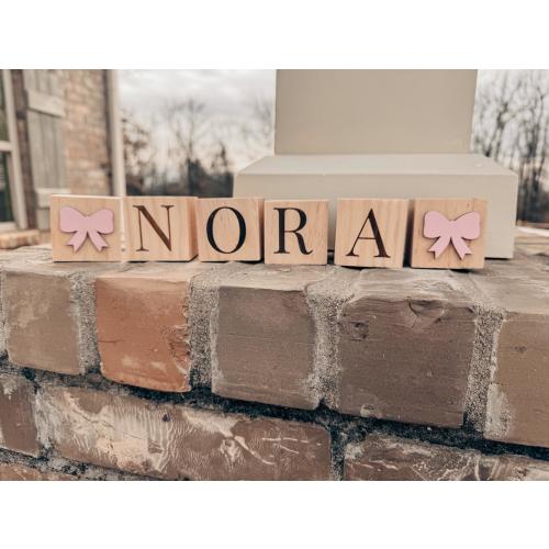 Personalized Wooden Name Blocks