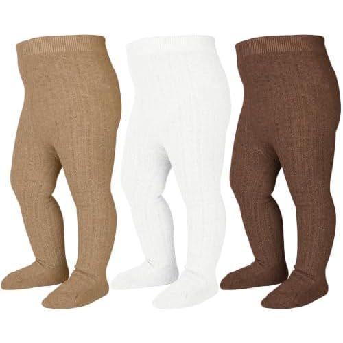 Baby Tights Cable Knit Leggings Seamless Cotton Stockings Pantyhose 0-5T