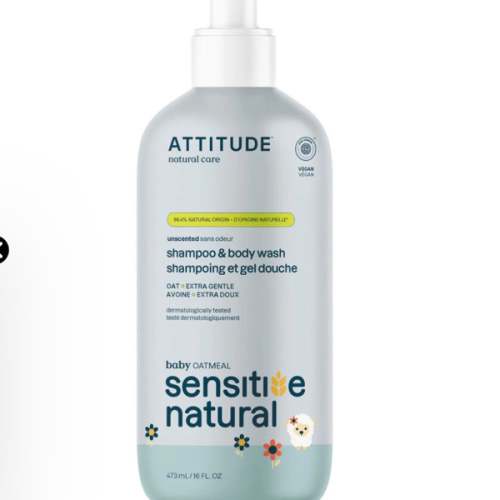 2-in-1 Shampoo & Body Wash - Sensitive Skin Baby | ATTITUDE