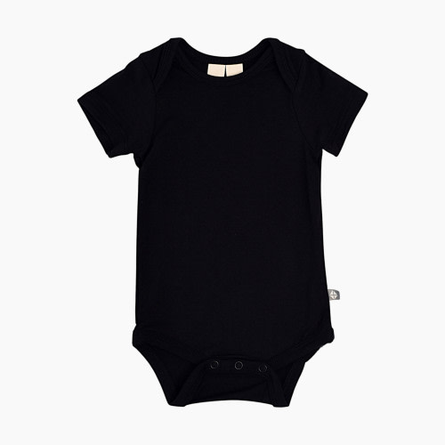 Kyte Baby Short Sleeve Bodysuit - Midnight, 0-3 Months