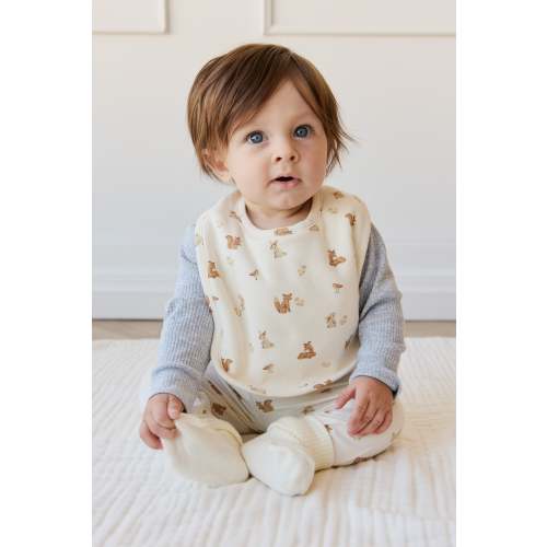 Organic Cotton Bib - Forest Friends – Jamie Kay USA