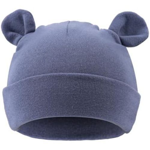 JANGANNSA Newborn Baby Hat Cotton Bear Beanie for Boys Girls Cute Infant Toddler Hats