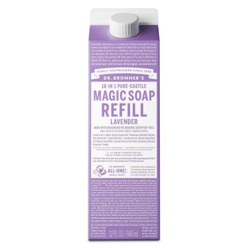 Dr. Bronner's Pure Castile Liquid Soap Bodywash Refill Carton - Lavender - 32 fl oz