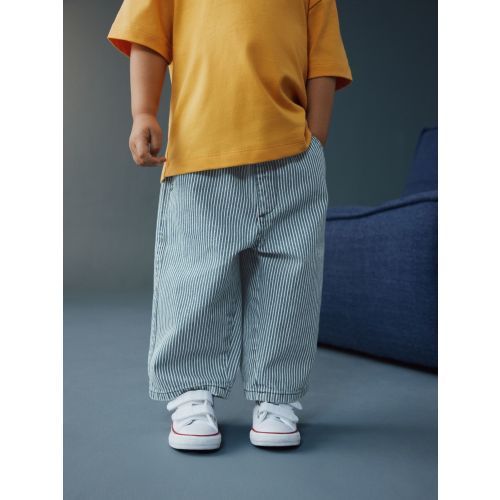 Navy/White Wide Leg Jeans (3mths-7yrs)