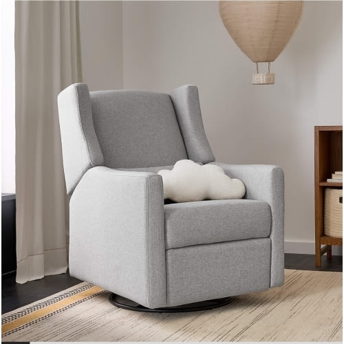 Babyletto Kiwi Grey Electronic Swivel Glider Power Recliner Nursery Chair
