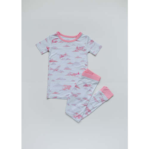 Charlie Two Piece PJ in Blush