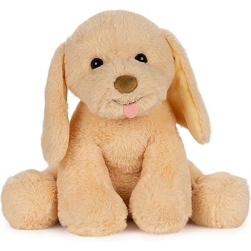 GUND Baby My Pet Puddles Animated Plush, Premium Stuffed Animal Barking Plush Puppy Dog for Ages 1 and Up, Yellow, 12”