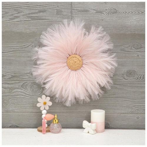 Pink Pampas Grass Flower Wall Decor