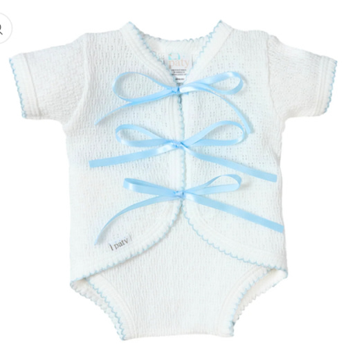 Paty Knit Ribbon Tie Onesie – PatyInc