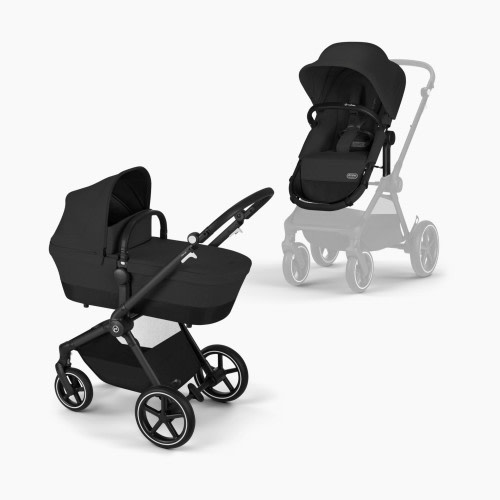 Cybex EOS Lux 2-in-1 Stroller - Moon Black