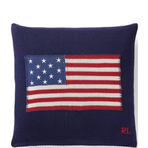 Ralph Lauren Knit American Flag Throw Pillow