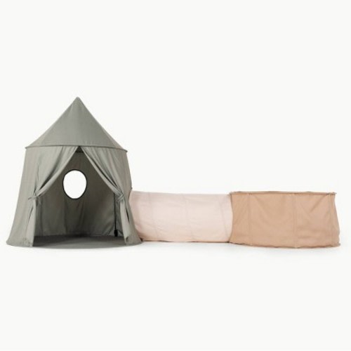 Rollic Playroom Bundle Tent Tunnel and Ball Pit - Cream: Steel Frame & Polyester Material