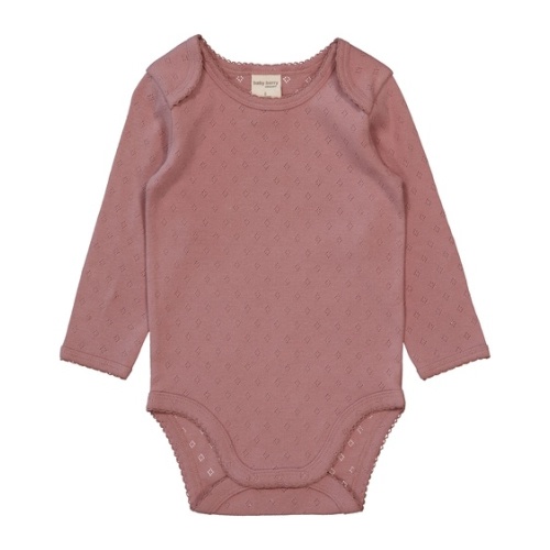 Medium Purple Baby 3 Pack Long Sleeve Organic Cotton Bodysuit | Best&Less™ Online