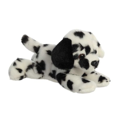 Aurora Small Dipper Dalmatian Mini Flopsie Adorable Stuffed Animal White 8"