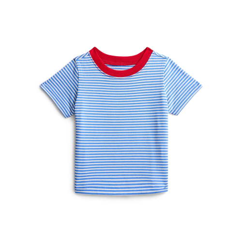 Wonder Nation Baby Boys Striped Tee with Short Sleeves, Sizes 0-24 Months