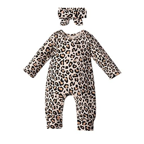 Von kilizo Baby Girl Clothes Cute Floral Infant Newborn Baby Clothes for Girls Letter Print Snap Baby Girl Romper Jumpsuit