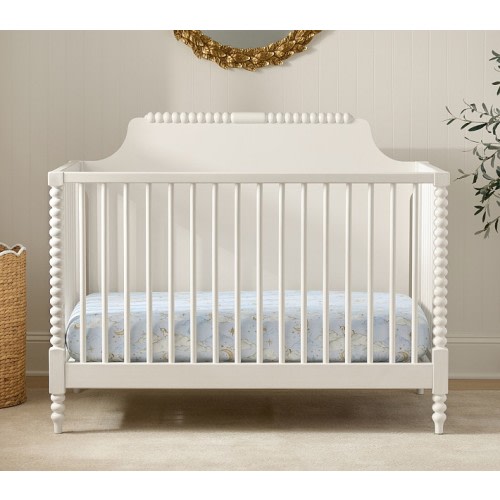 Chris Loves Julia 4-in-1 Turned Wood Convertible Crib