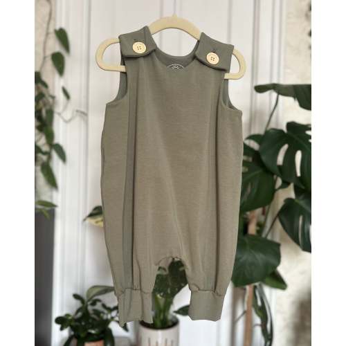 Grow-With-Me Green Romper for Baby – Milkweed Family Company