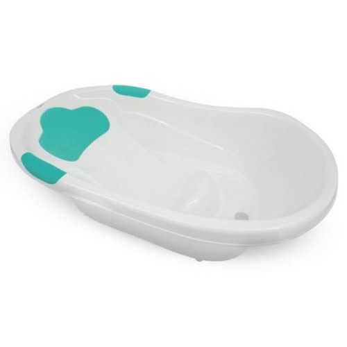 Lulyboo Baby Bathtub with Head Cushion - White