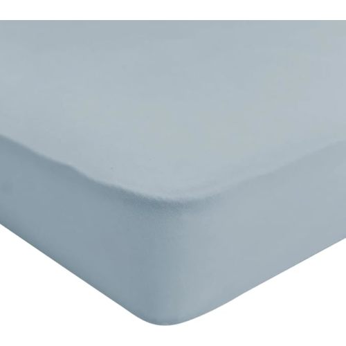 Kyte Baby Soft Crib Sheet - Standard Fitted Crib Sheet Made with Rayon from Bamboo, Ultra-Gentle and Breathable (Fog)