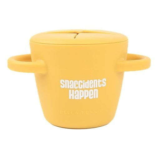 Snack Cups for Toddlers by Bella Tunno, Silicone Spill Proof Food Container with Lid, Babies & Kids 6-12 Months, Snaccidents