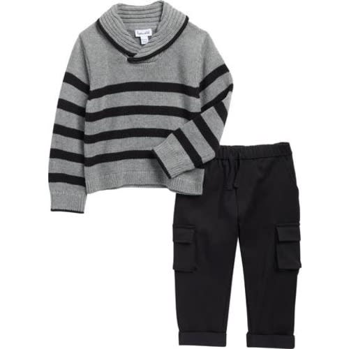 Stripe Sweater & Cargo Pants Set, 18-24M