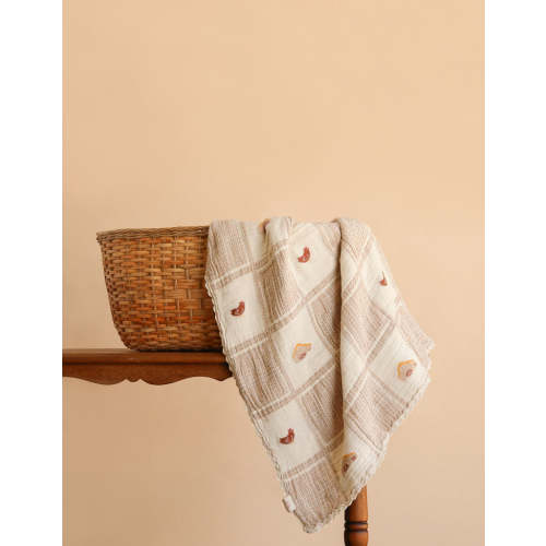 Organic Cotton Baby Blanket - Farm