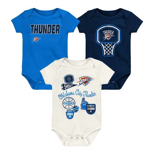 Newborn OKC Thunder Outerstuff Littlest Player 3-Pack Onesie Set – Official OKC Thunder Shop