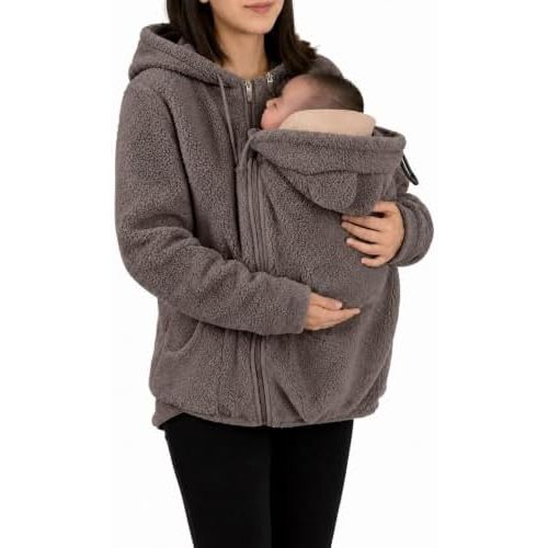 Little Snug Fleece Baby Carrier Sweater Hoodie for Mom Pouch Carrying