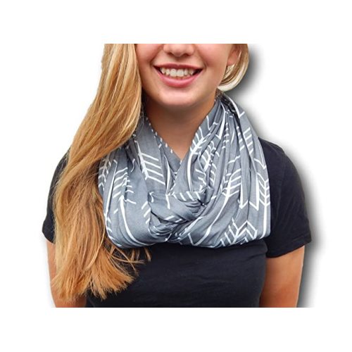 Nursing Scarf for Breastfeeding | Infinity Nursing Cover Hides Back for Privacy
