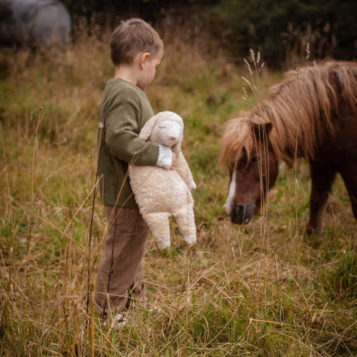 Cotton Large Sheep - Linen – MamaOwl