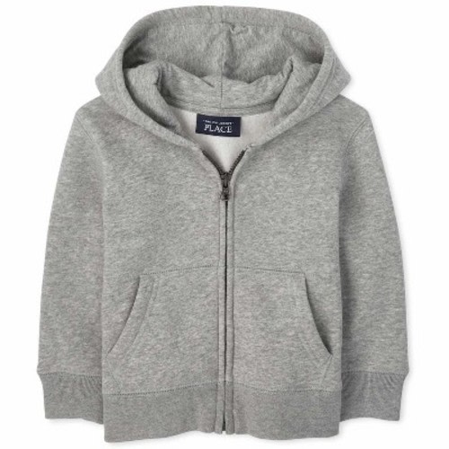The Children's Place Baby Boys Active Long Sleeve Zip Up Sweatshirt Gray 6-9 M