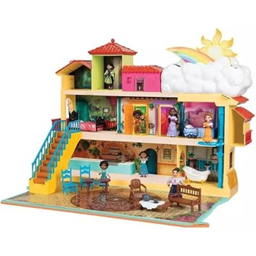 Disney Encanto Magical Madrigal House Playset with Mirabel Doll & 14 Accessories - Features Lights, Sounds & Music!