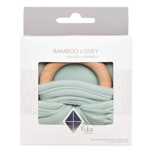 Lovey in Sage with Removable Wooden Teething Ring
– Kyte BABY