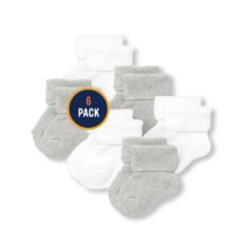 Unisex Baby Turn Cuff Socks 6-Pack - Multi clr