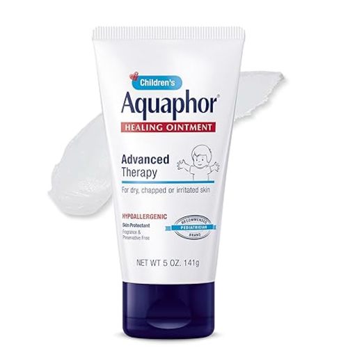 Aquaphor Children's Advanced Therapy Healing Ointment, 41% Petrolatum Skin Protectant Ointment for Minor Wound Care, Chapped or Cracked Skin and Lips, 5 Oz Tube