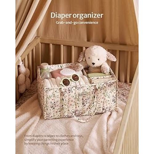 Blissful Diary Floral Diaper Caddy - Color: Pastoral Daisy