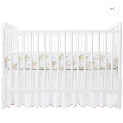 Truvy Pink Crib Sheet