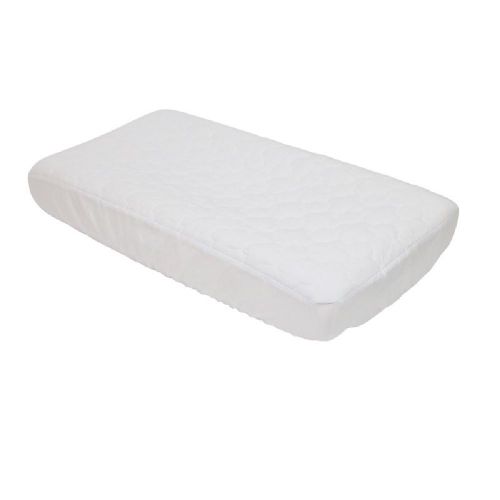 4baby Standard Cot Quilted Mattress Protector White