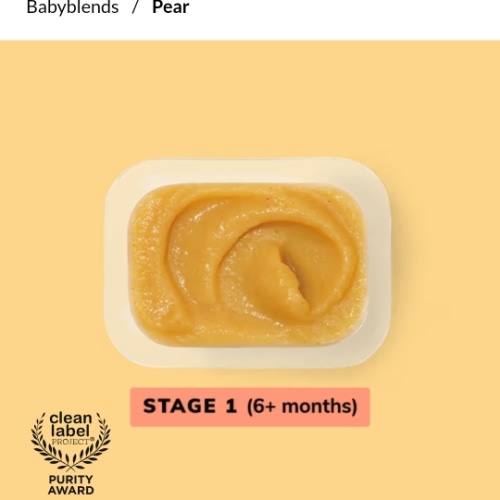 Pear Babyblend | Stage 1 Organic Pear Baby Food - Heavy Metal Tested