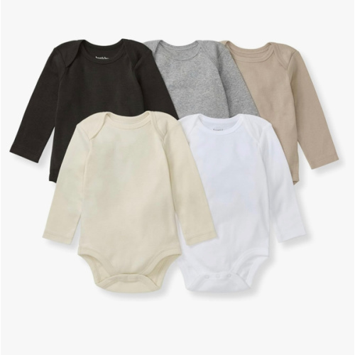 Burt's Bees Baby Bodysuits, Short Sleeve and Long Sleeve One-Pieces, 100% Organic Cotton