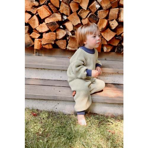 Elliot Knit Set in Light Green