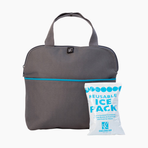 JL Childress MaxiCOOL Four Bottle Cooler - Grey/Teal