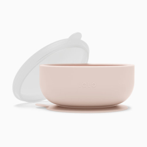 Suction Bowl + Lid - Grapefruit