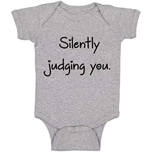 Silently Judging You - Funny Baby Essentials Bodysuit - Newborn Outfit Boy Baby Girl Clothes