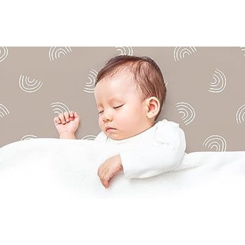 Bear’s Little Fish 100% Organic Girl or Boy Cotton Baby Crib Sheets - Soft Fitted Crib Sheets Neutral for Baby Crib Mattresses, Toddler Mattress for Toddler Bed or Coterie - 2-Pack(Beige/Nude)