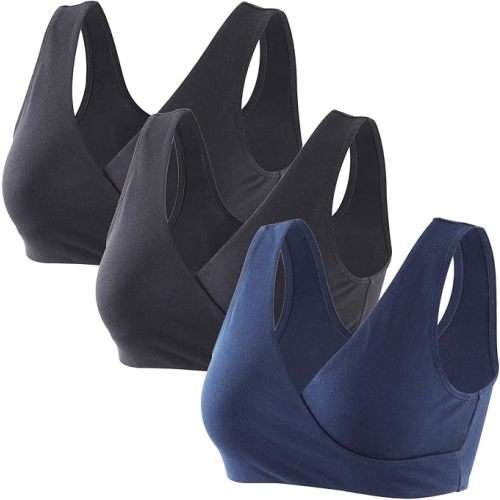 Maternity Nursing Bras, Seamless Maternity Bra for Pregnancy & Breastfeeding, Comfortable Wireless Bra Night Sleep Top