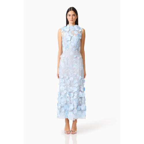 Selene Cocktail Midi Dress Blue